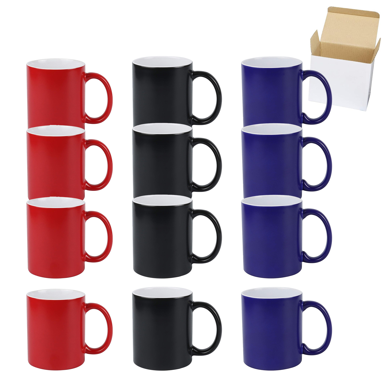 Sublimation Mug White - 36pcs 11oz Blank Sublimation Magic Mug