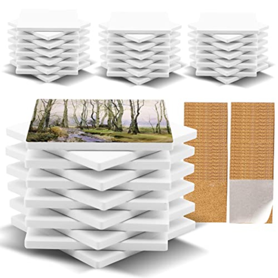 48 Pack Sublimation Blanks Coa - مراجعة Ceramic Tile Blank وسعره