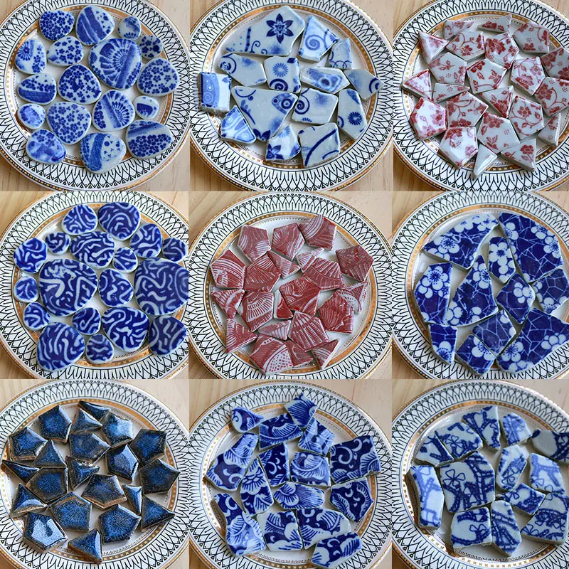 100g Oval Ceramic Mosaic Tiles - مراجعة Ceramic Tile Blank وسعره