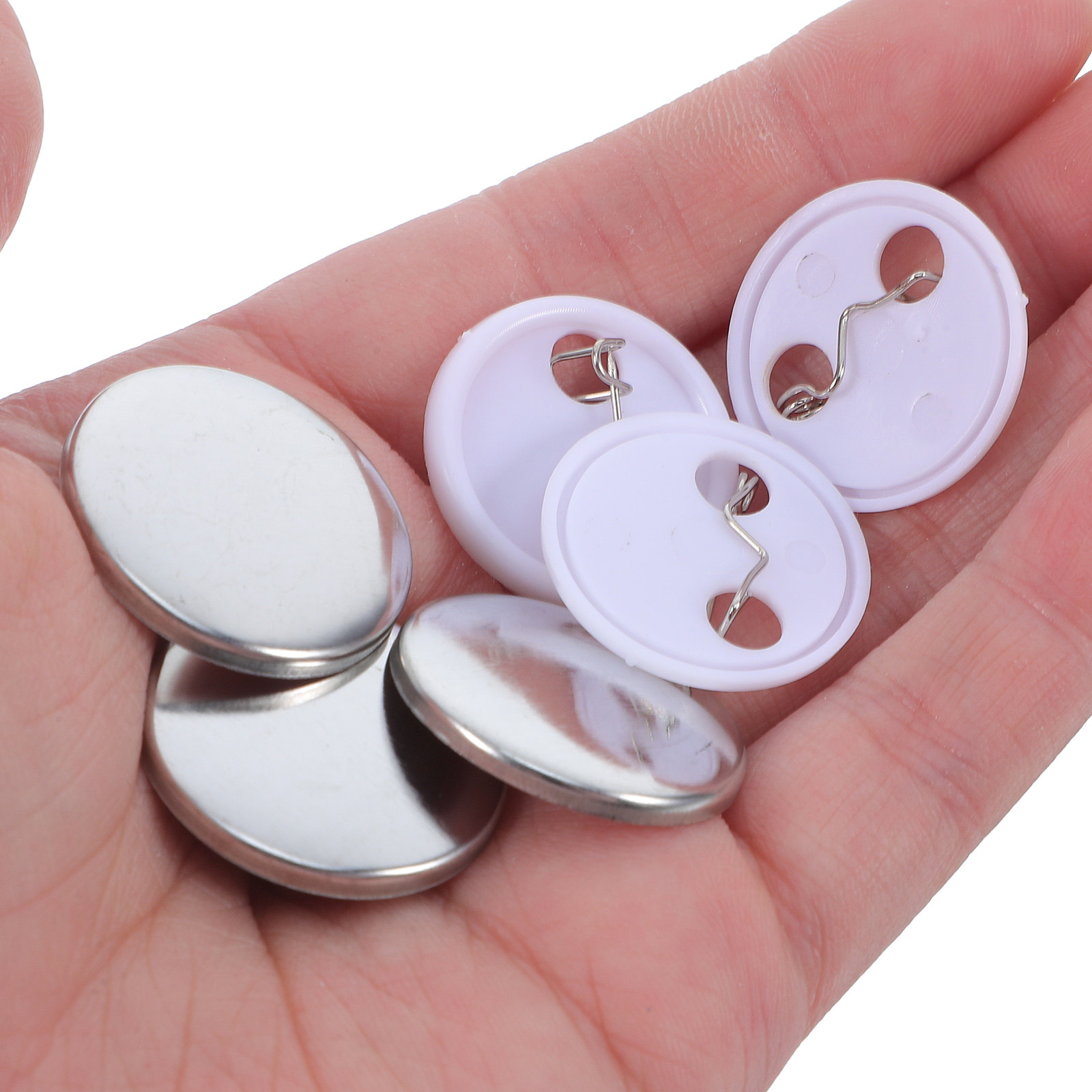 1Set Tinplate Badge Supplies R - مراجعة Button Badge Blank وسعره