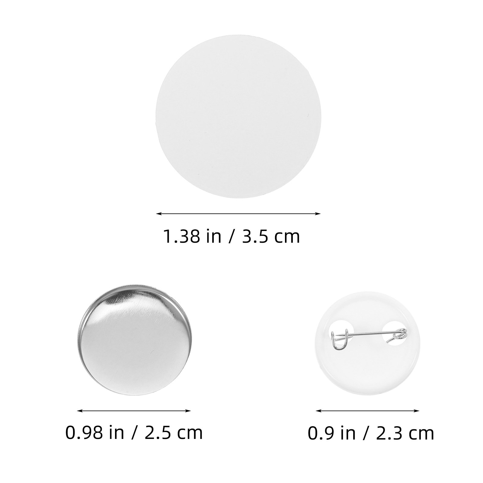1Set Tinplate Badge Supplies R - مراجعة Button Badge Blank وسعره