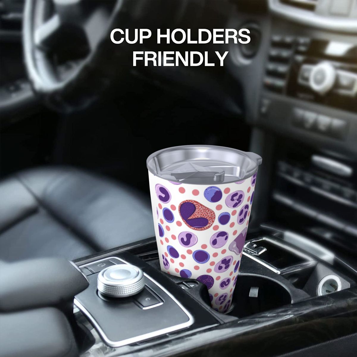 Large White Blood Cell Pattern - مراجعة Tumbler 20Oz White وسعره