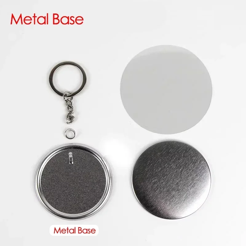 100PCS 44mm 58mm Keychains Bad - مراجعة Button Badge Blank وسعره