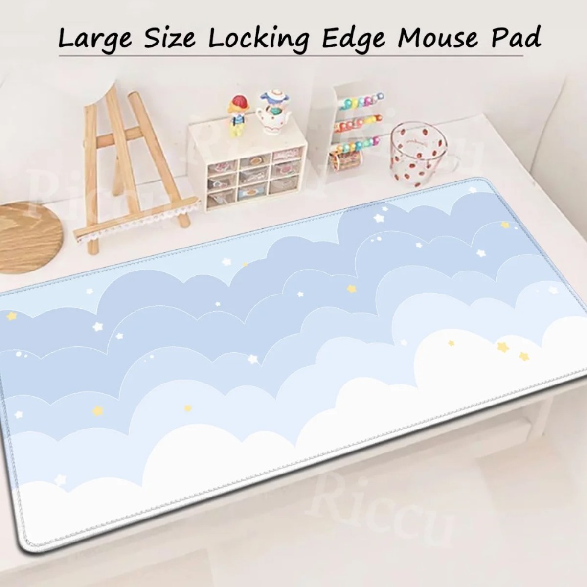Pink Pastel Clouds Extended Mo - مراجعة Mouse Pad Blank Sublimation وسعره