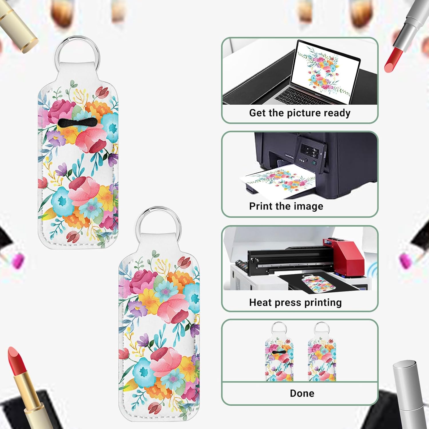 10 Pcs Sublimation Lipstick Ho - مراجعة Puzzle Blank White وسعره