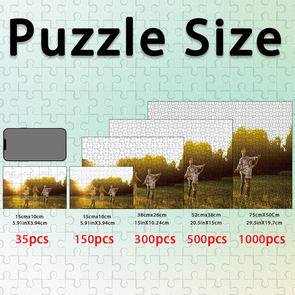 1pc Custom Photo Single Portra - مراجعة Puzzle Blank White وسعره
