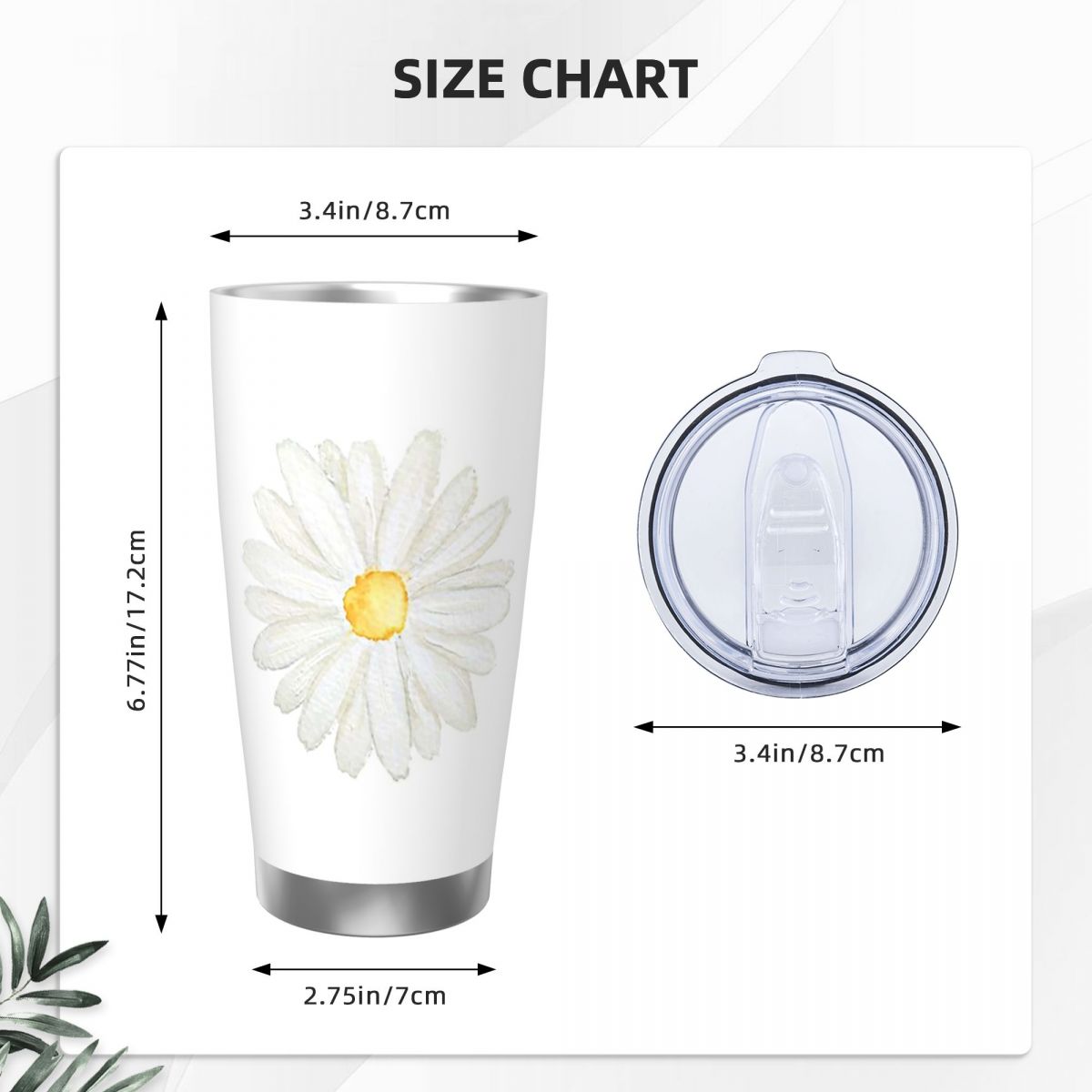 Hand Painted One Little White  - مراجعة Tumbler 20Oz White وسعره