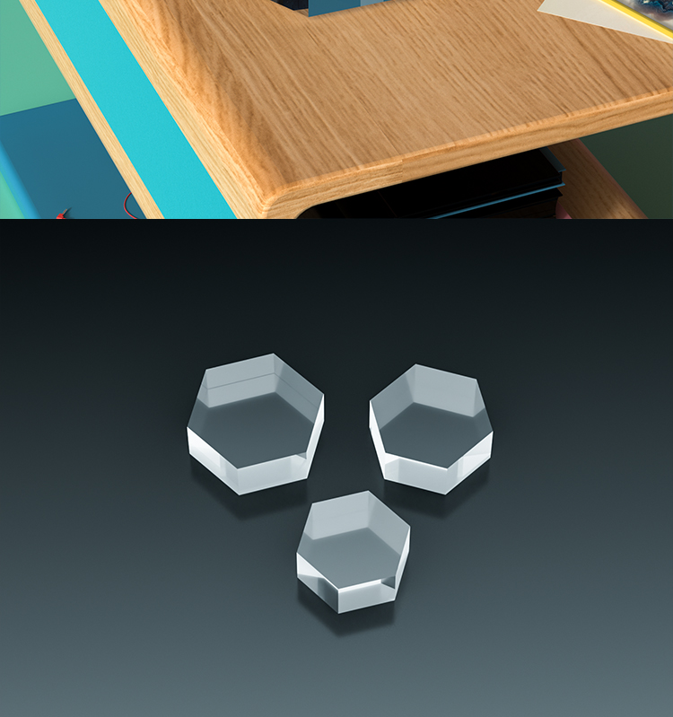 Clear Polished Hexagonal Acryl - مراجعة Photo Acrylic Block وسعره