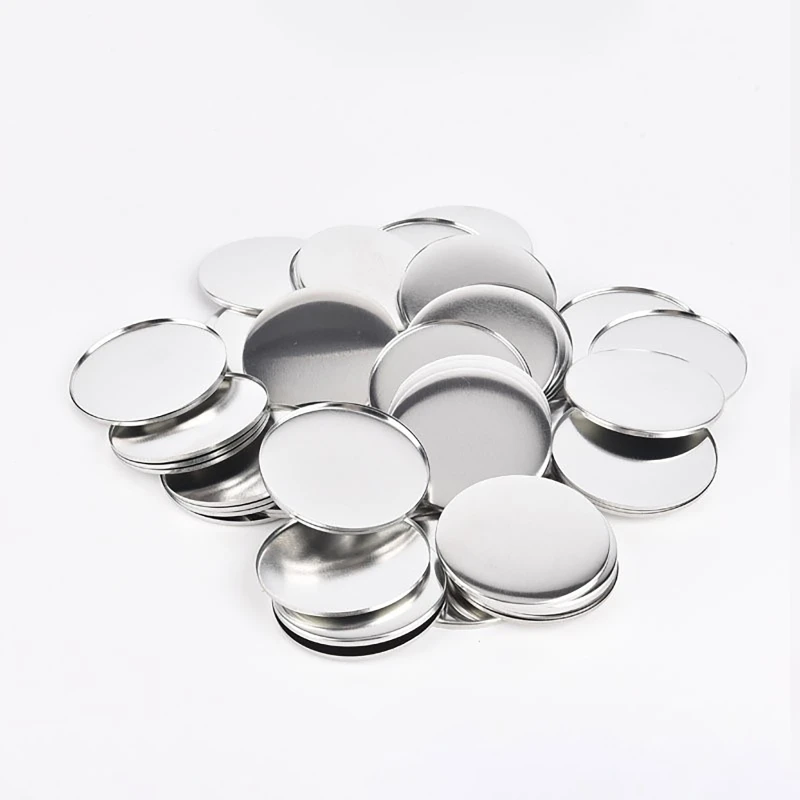 100PCS 44MM 58MM Plastic Metal - مراجعة Button Badge Blank وسعره