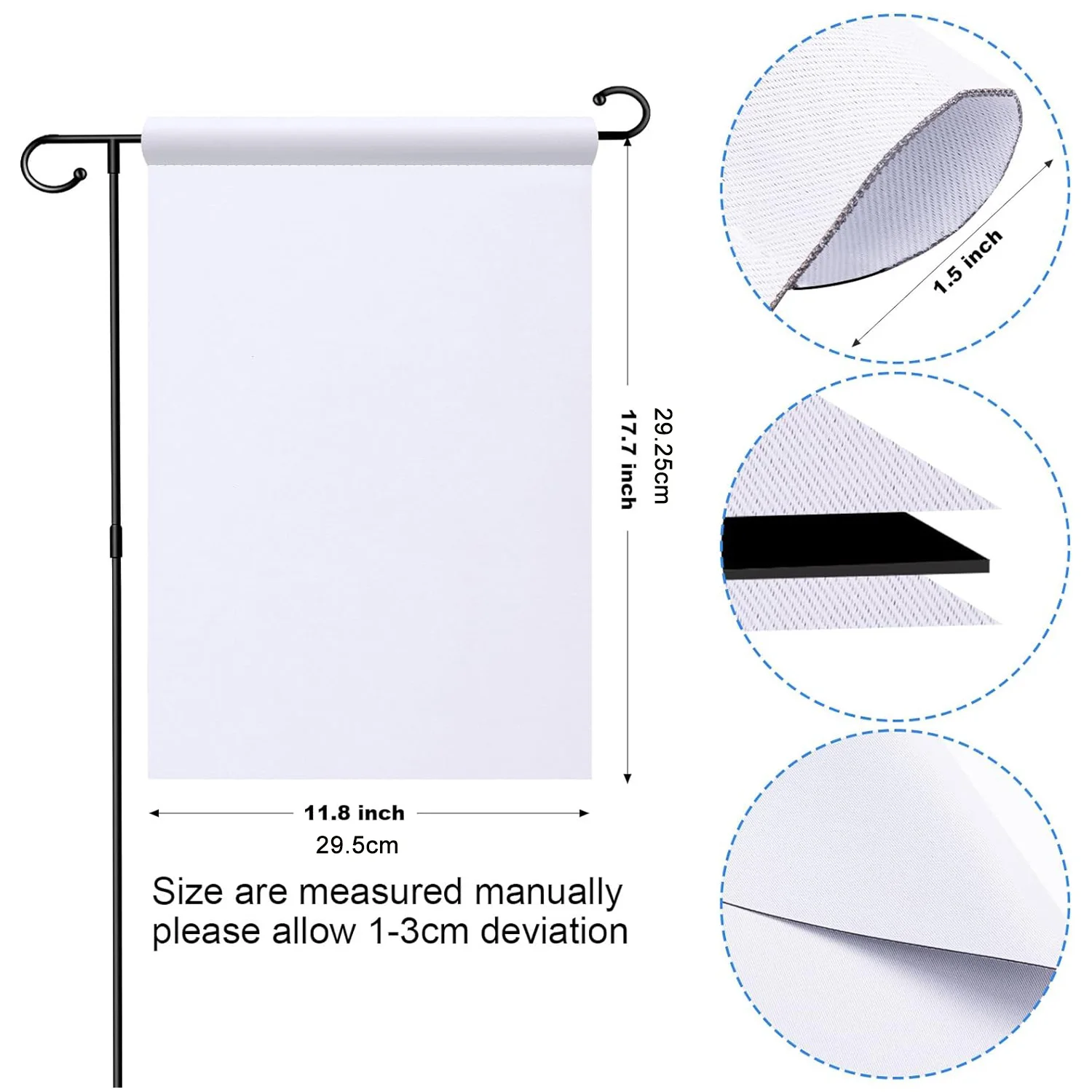 5pcs Double-Sided Blank Garden - مراجعة Yard Sign Blank وسعره