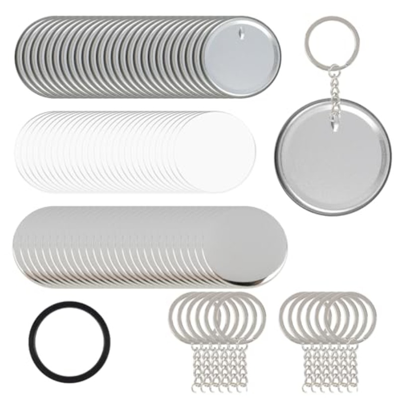 100 Sets 58 Mm/ 44 Mm Button M - مراجعة Button Badge Blank وسعره
