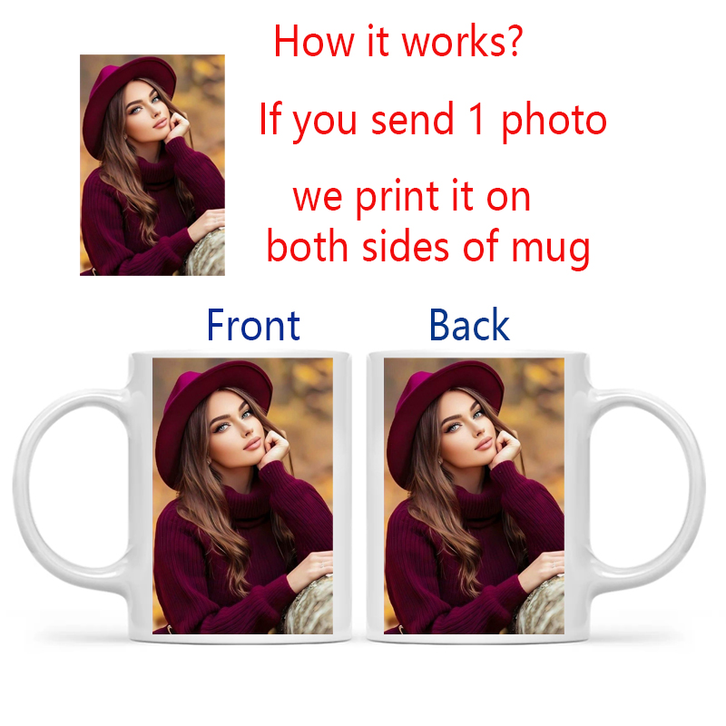 Personalized Your Photo Mug, C - مراجعة Sublimation Mug White وسعره