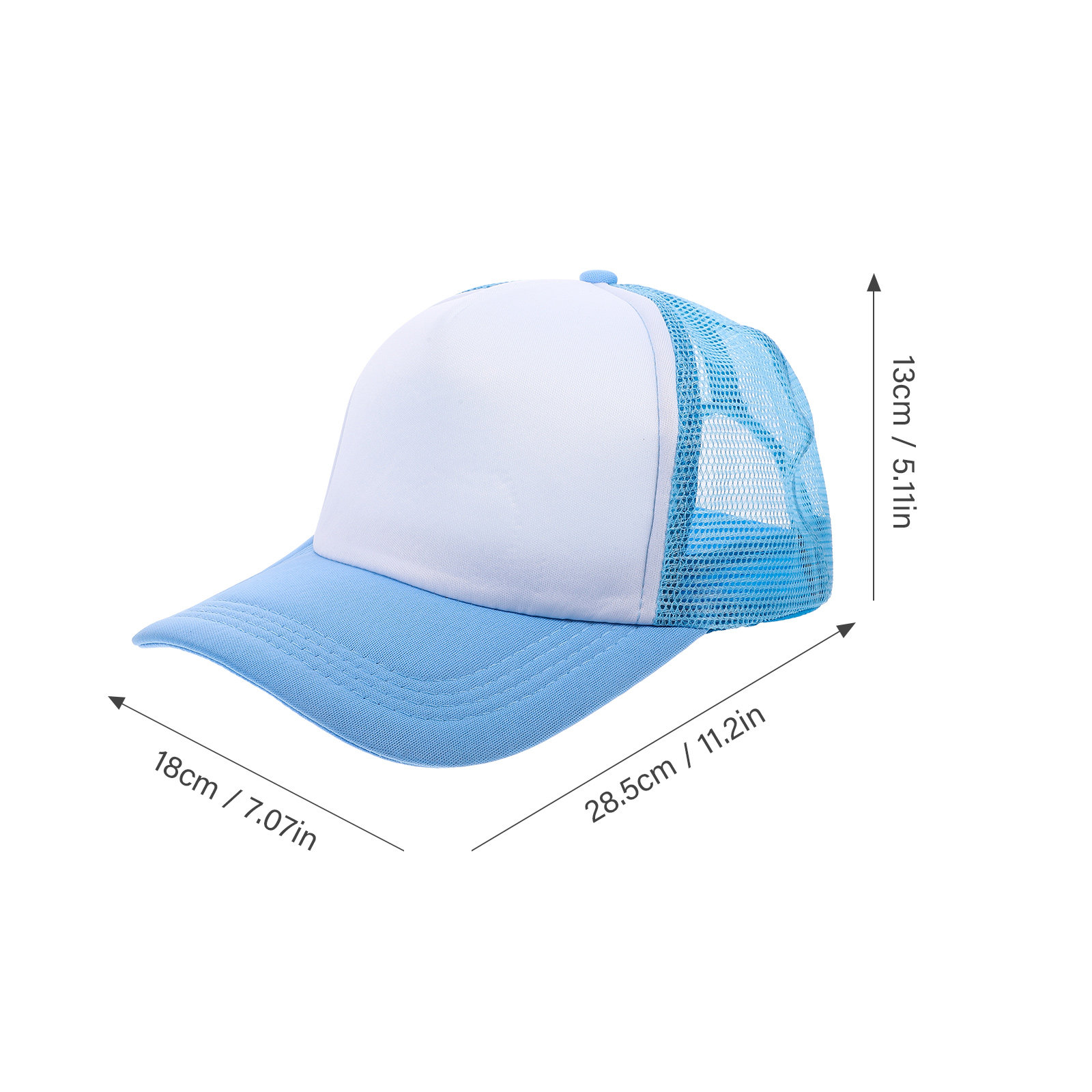 10Pcs Mesh Baseball Hat Blank  - مراجعة Hat Sublimation Blank وسعره