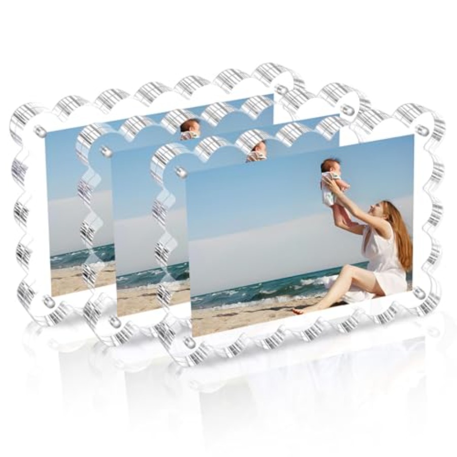 3 Pack Acrylic Picture Frame.  - مراجعة Photo Acrylic Block وسعره