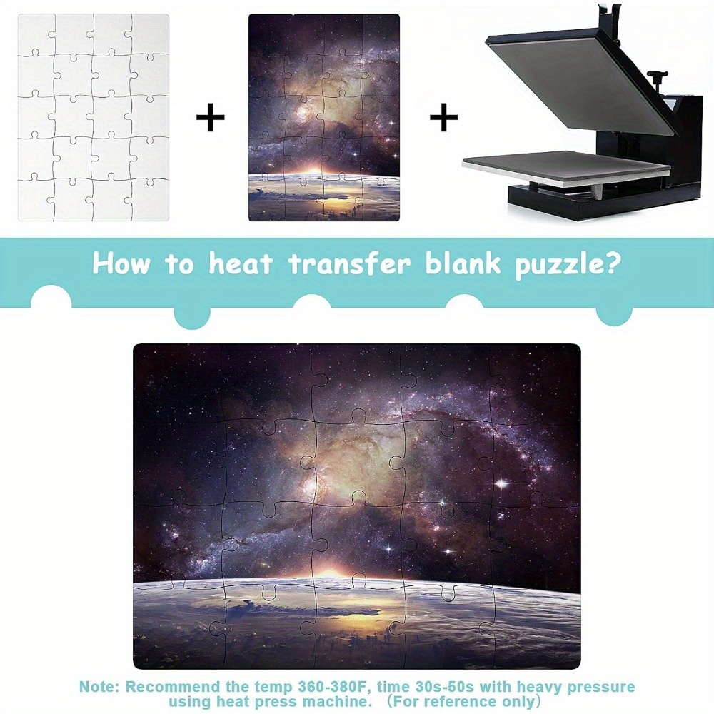 6pcs Sublimation Blank Puzzles - مراجعة Puzzle Blank White وسعره
