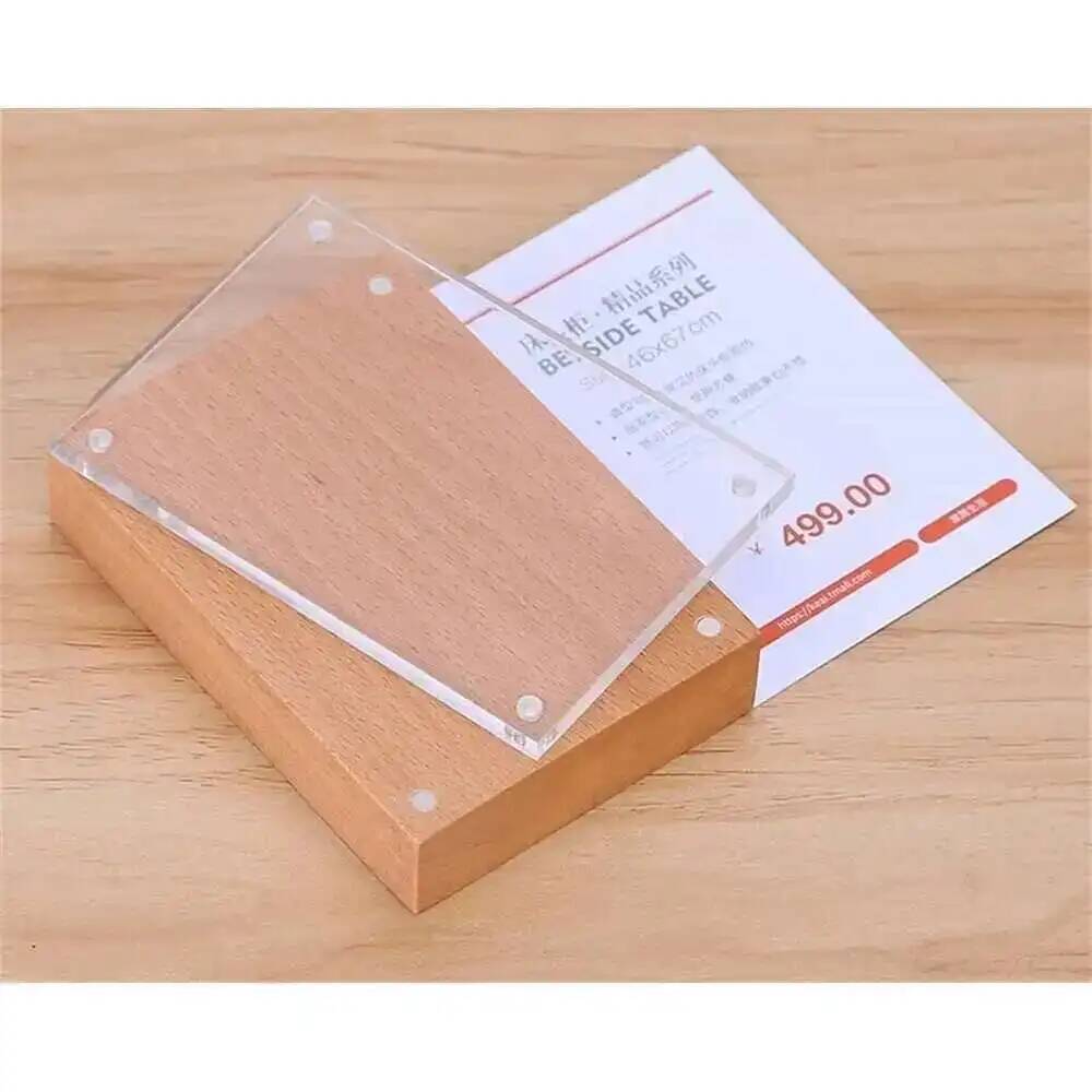 Desk Price Card Display Magnet - مراجعة Photo Acrylic Block وسعره