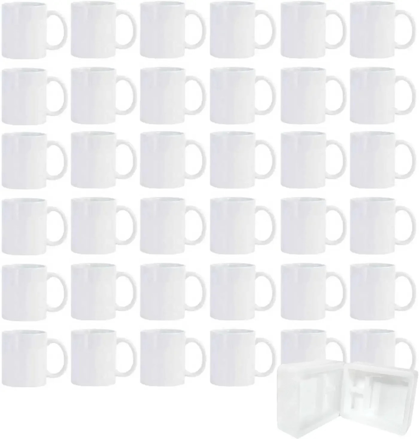 36pcs Sublimation Mugs, 11oz W - مراجعة Sublimation Mug White وسعره