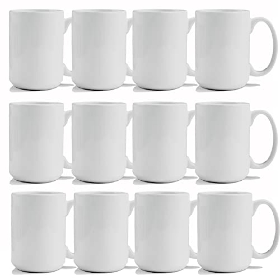 Sublimation Mugs 15 oz Sublima - مراجعة Sublimation Mug White وسعره