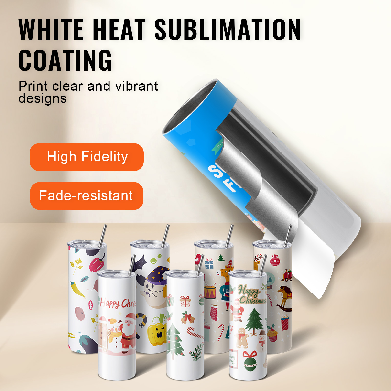 SucceBuy 8/12/14/16/24/50PC St - مراجعة Sublimation Mug White وسعره
