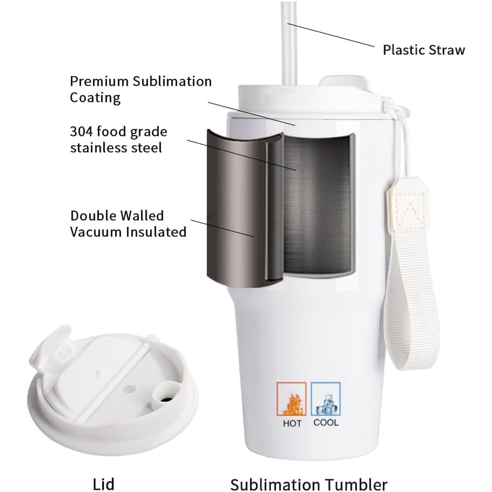 20 oz White Sublimation Tumble - مراجعة Tumbler 20Oz White وسعره