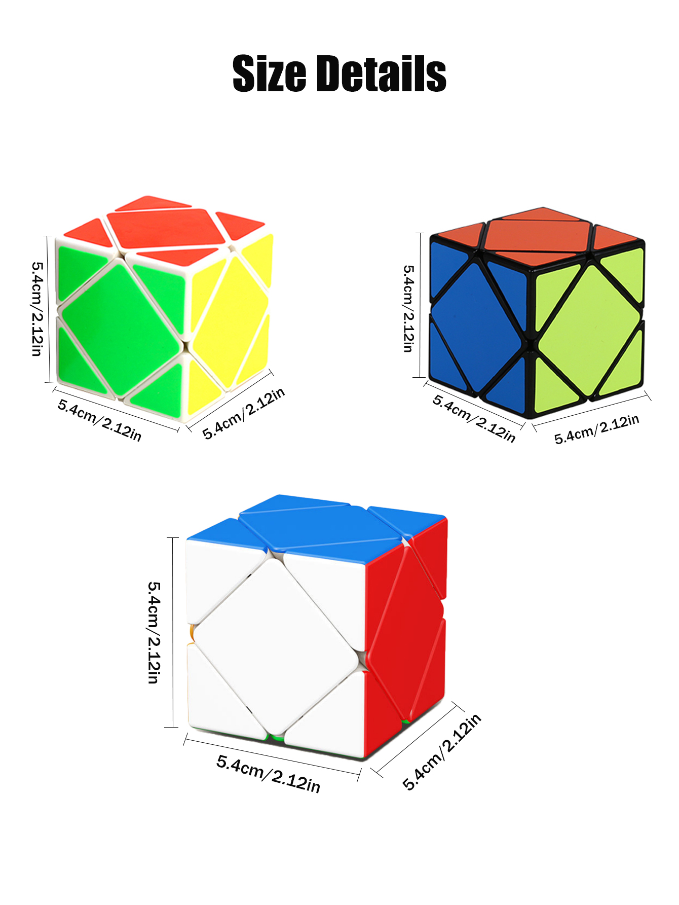SENGSO Skewb Speed Cube Sticke - مراجعة Puzzle Blank White وسعره