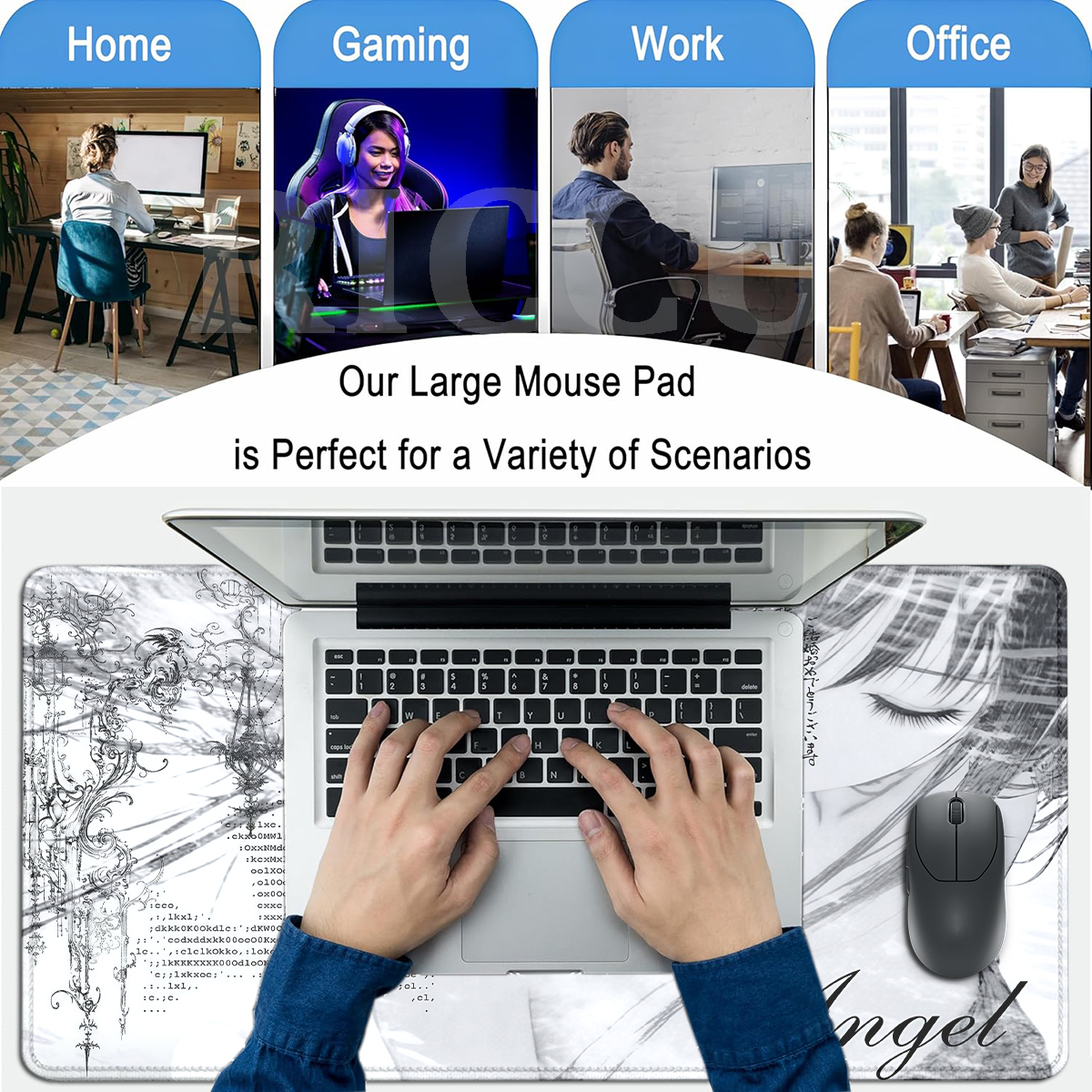 Anime Aesthetics Mousepad Blac - مراجعة Mouse Pad Blank Sublimation وسعره