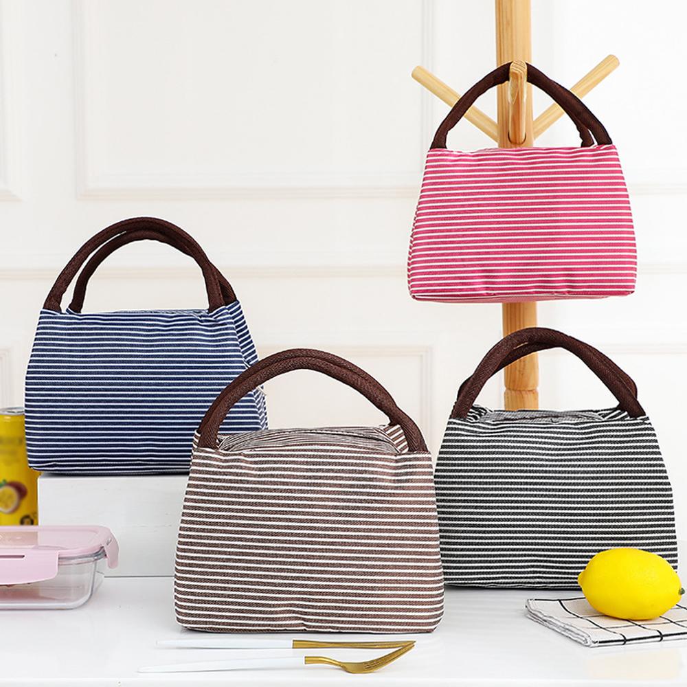Striped Insulated Lunch Bag Po - مراجعة Tote Bag Sublimation وسعره