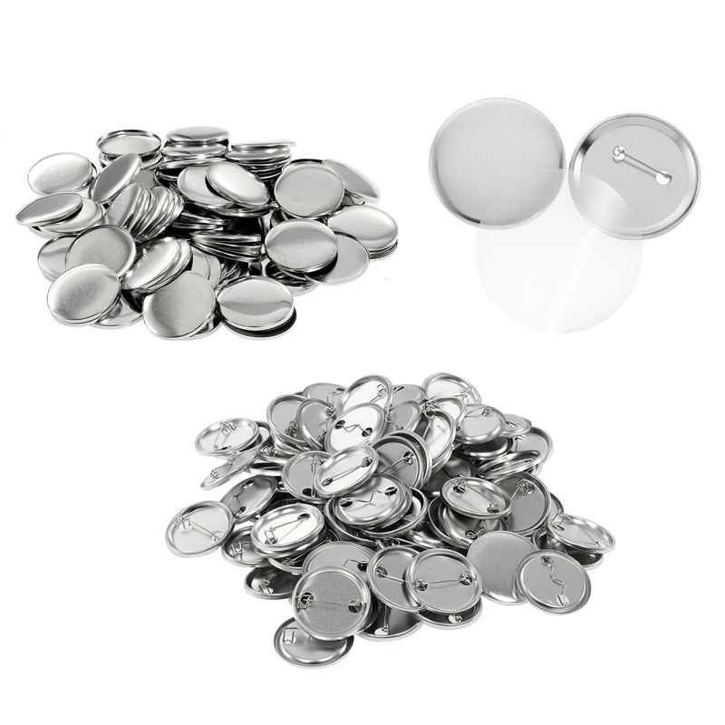 100Set Blank Badge Pin Button  - مراجعة Button Badge Blank وسعره