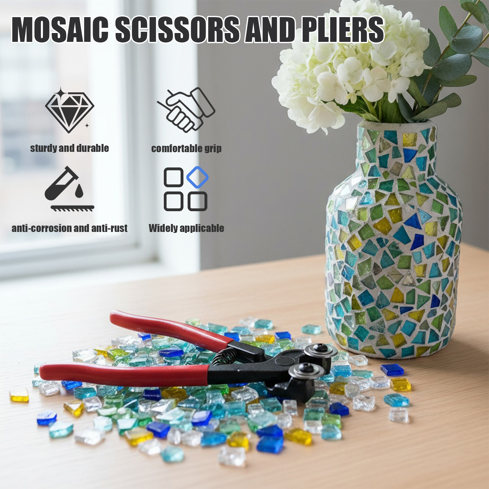 8 Inch Heavy Duty Wheeled Glas - مراجعة Ceramic Tile Blank وسعره