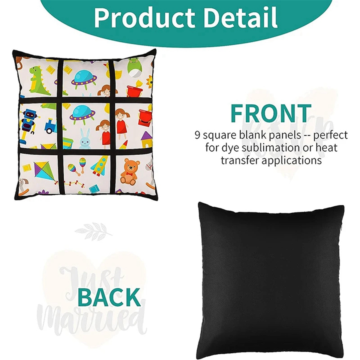 A45I 6Pcs Sublimation Blank Pa - مراجعة Pillow Cover Sublimation وسعره