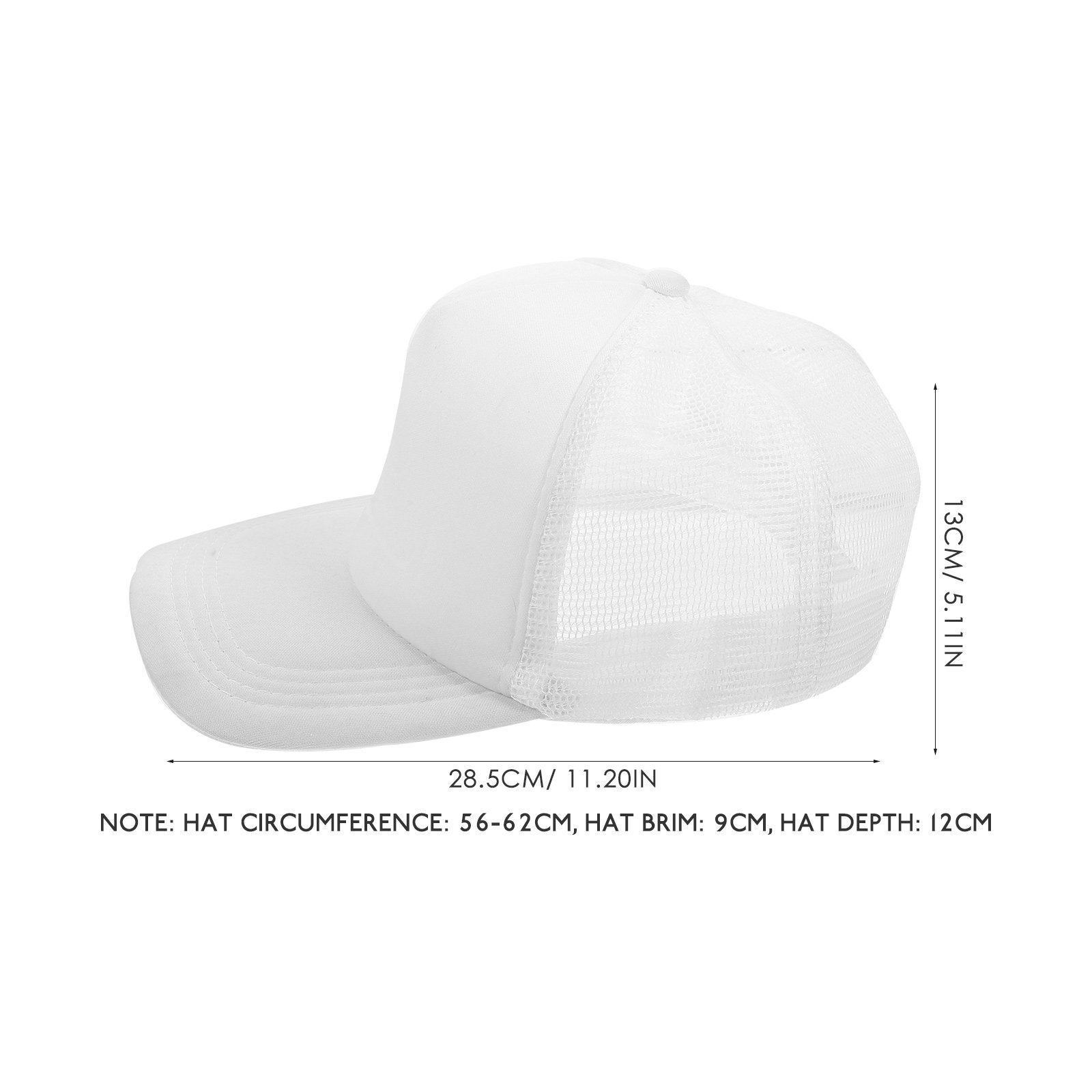 10Pcs Blank Baseball Caps Mesh - مراجعة Hat Sublimation Blank وسعره