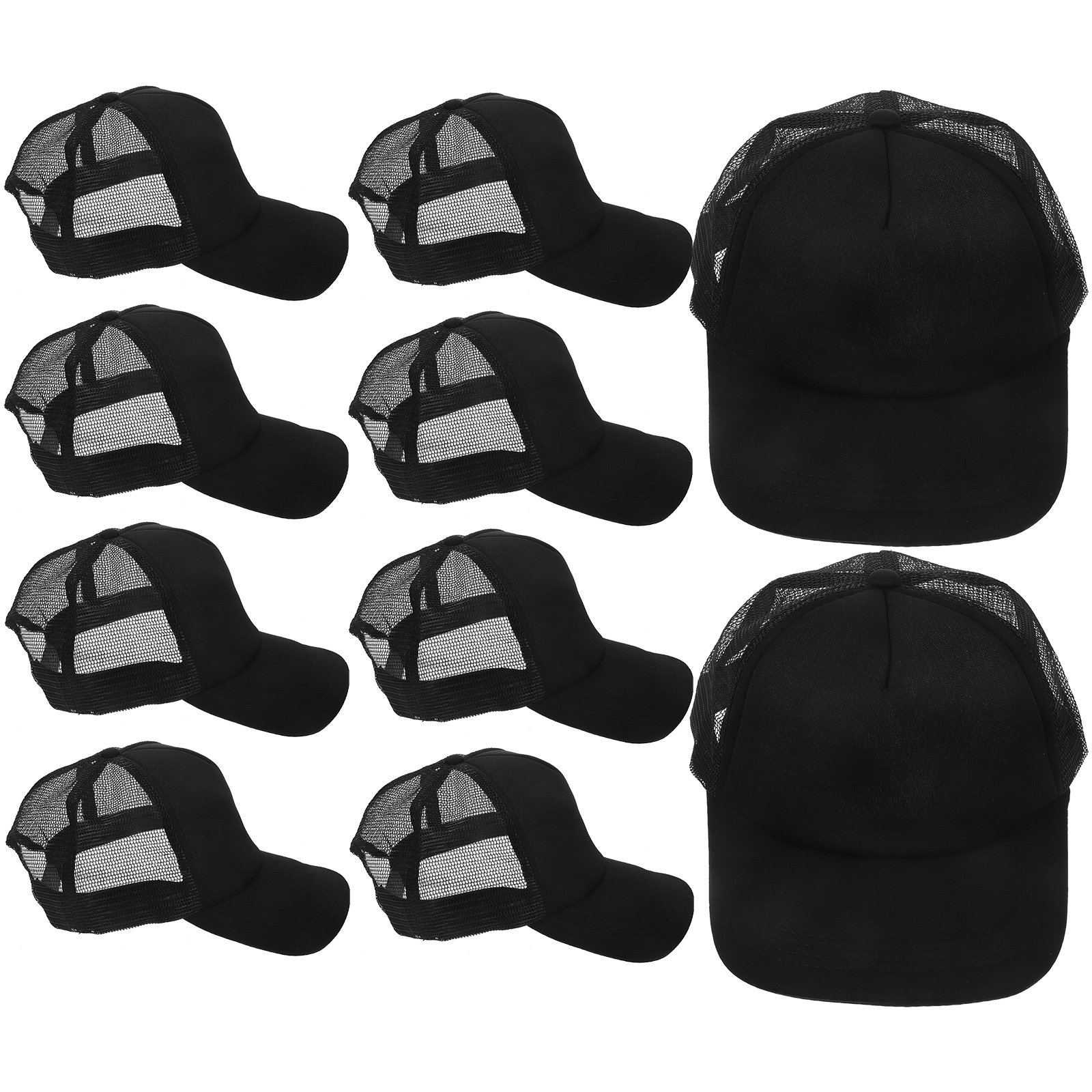 10Pcs Blank Mesh Baseball Caps - مراجعة Hat Sublimation Blank وسعره