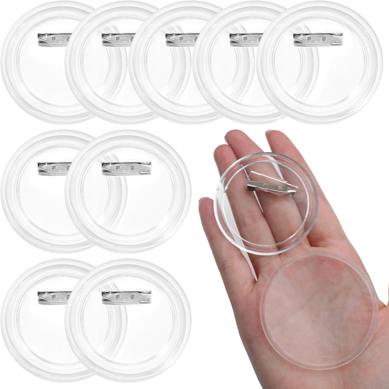 15 Pcs 3 Inch Blank Button Pin - مراجعة Button Badge Blank وسعره