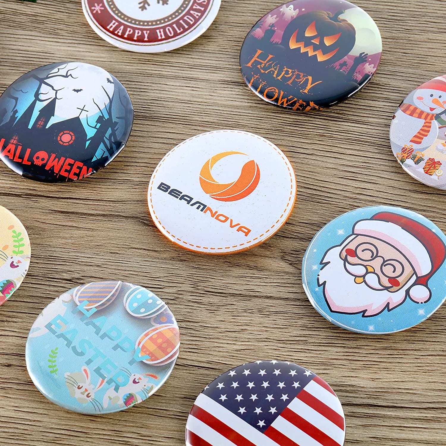 100PCS Metal Back Badge Button - مراجعة Button Badge Blank وسعره