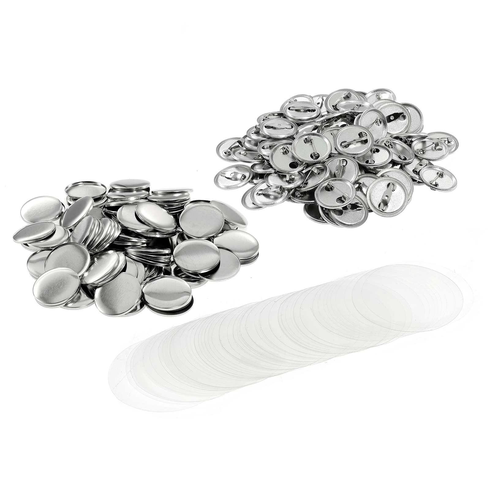 100PCS Metal Back Badge Button - مراجعة Button Badge Blank وسعره