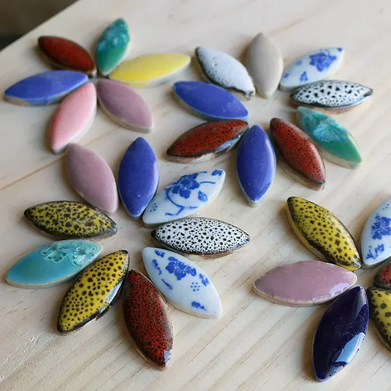100g Mix color Irregular Ceram - مراجعة Ceramic Tile Blank وسعره