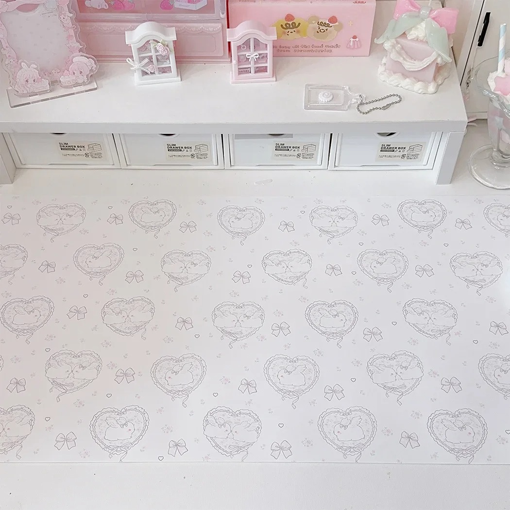Kawaii Pink Rabbit Leather Des - مراجعة Mouse Pad Blank Sublimation وسعره