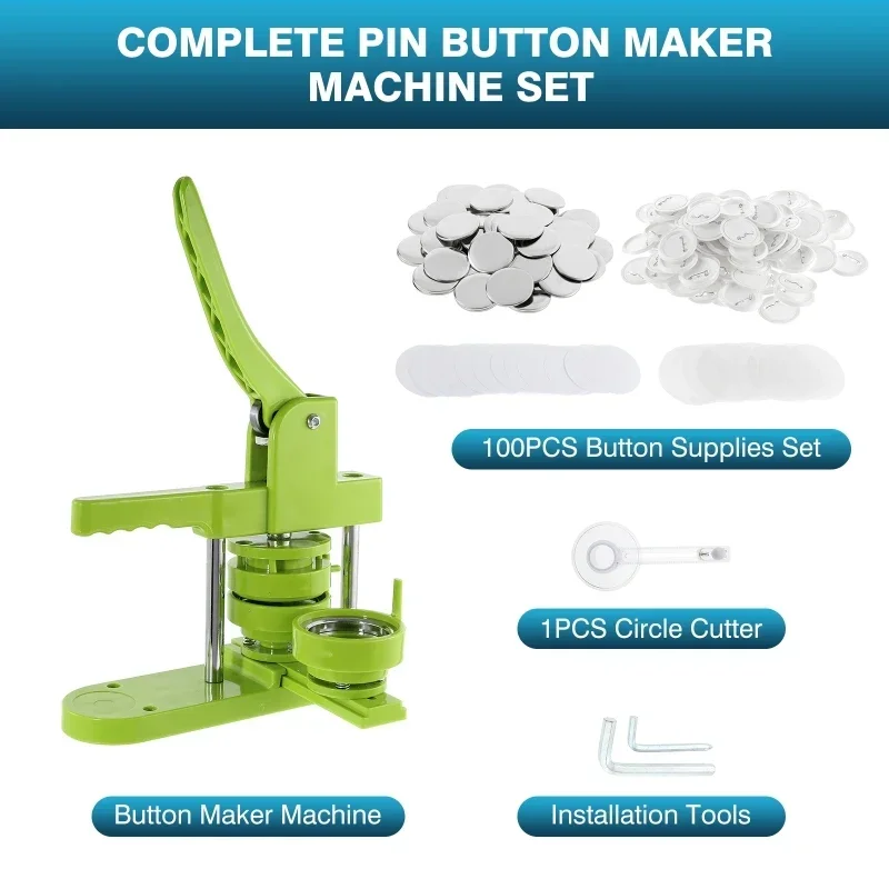 25/32/37/44MM Button Maker Mac - مراجعة Button Badge Blank وسعره
