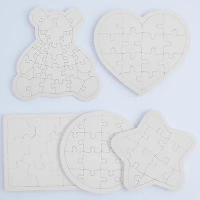 5Pcs White Blank Jigsaw Puzzle - مراجعة Puzzle Blank White وسعره