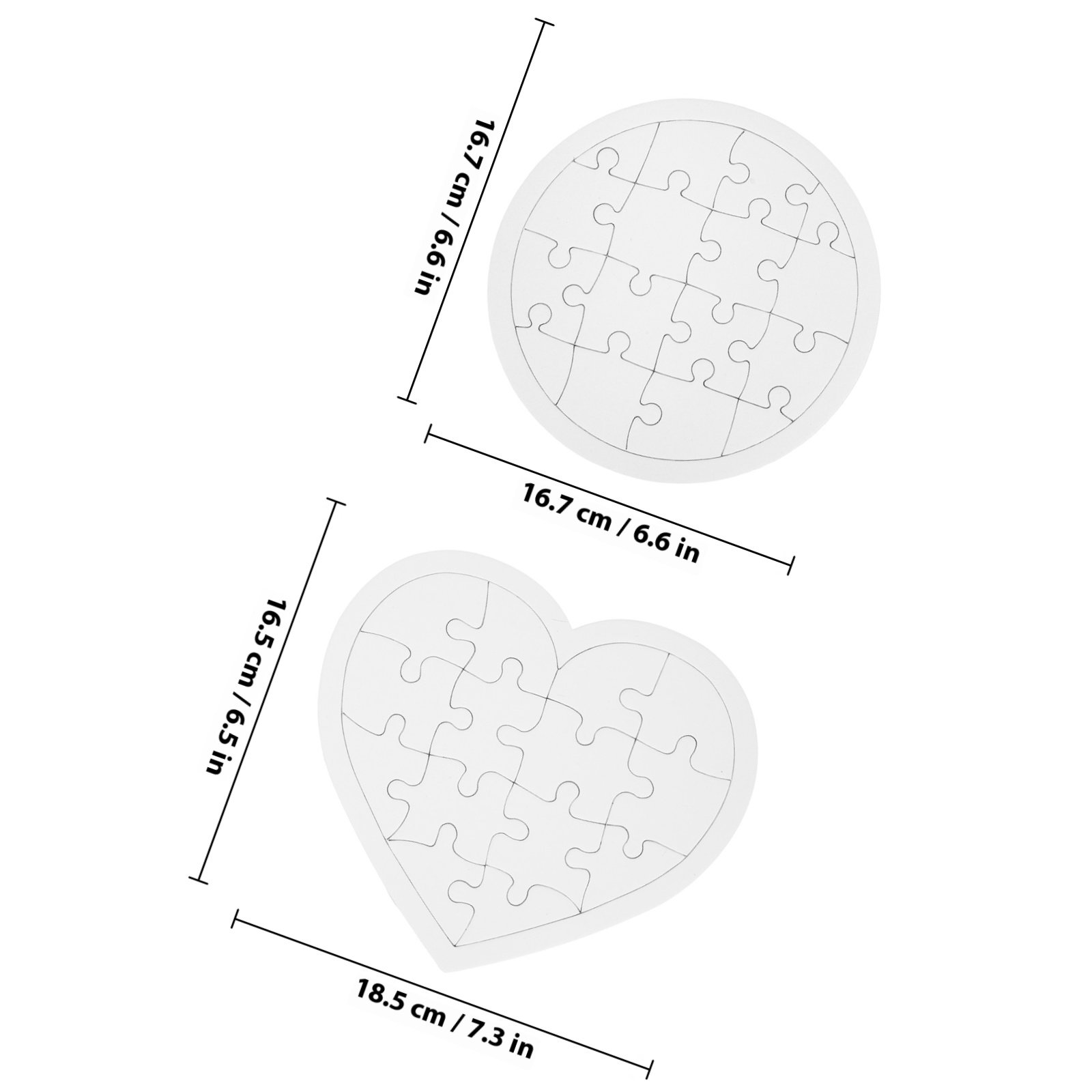 10Pcs Blank Kid DIY Puzzles Wh - مراجعة Puzzle Blank White وسعره