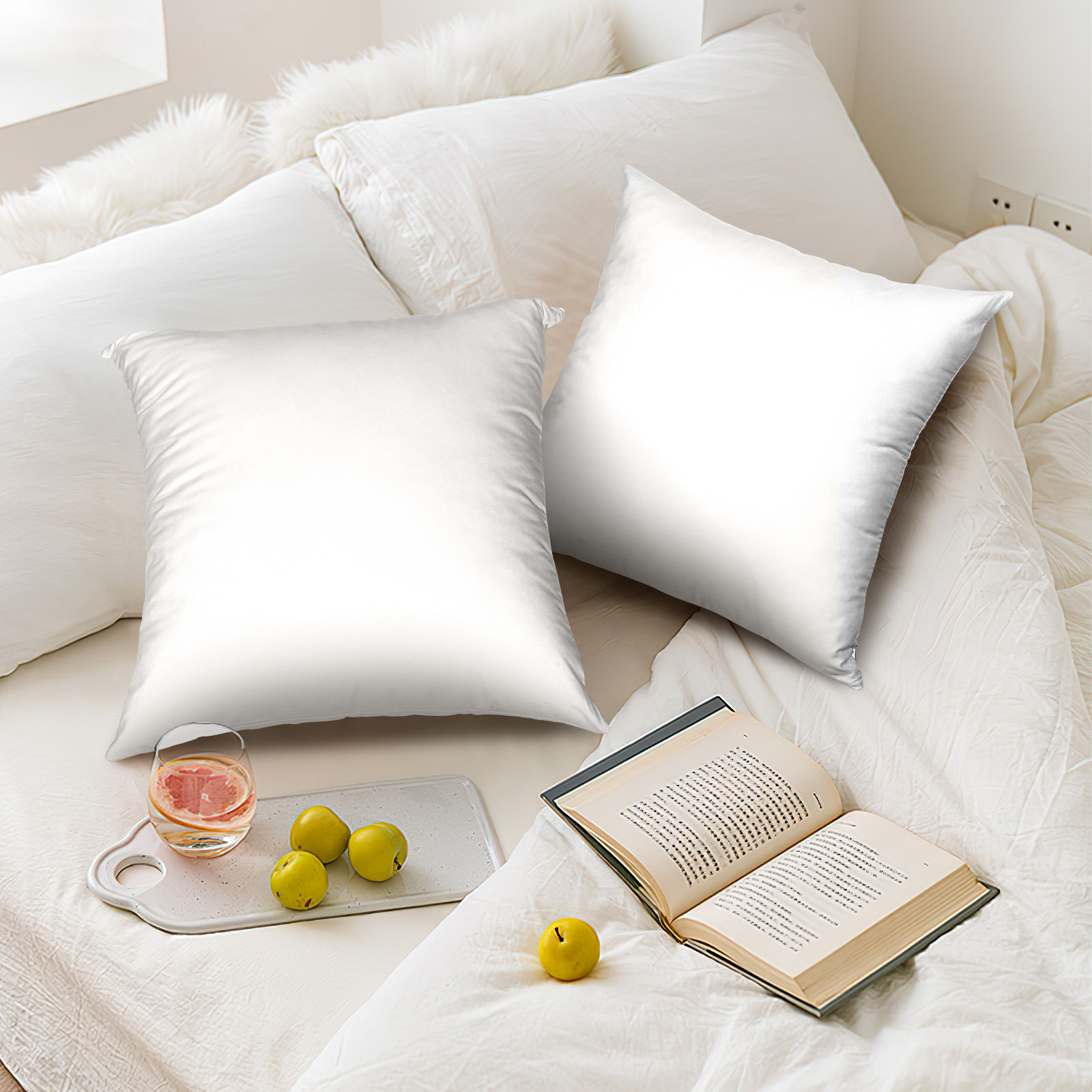 4Pcs White Sublimation Pillowc - مراجعة Pillow Cover Sublimation وسعره