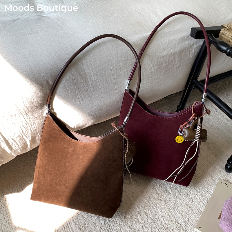 MOODS 2025 Autumn New PU Suede - مراجعة Tote Bag Sublimation وسعره
