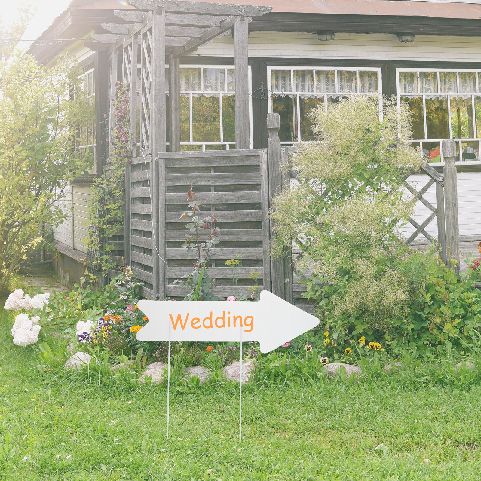 5Pcs Blank Yard Garden Signs P - مراجعة Yard Sign Blank وسعره