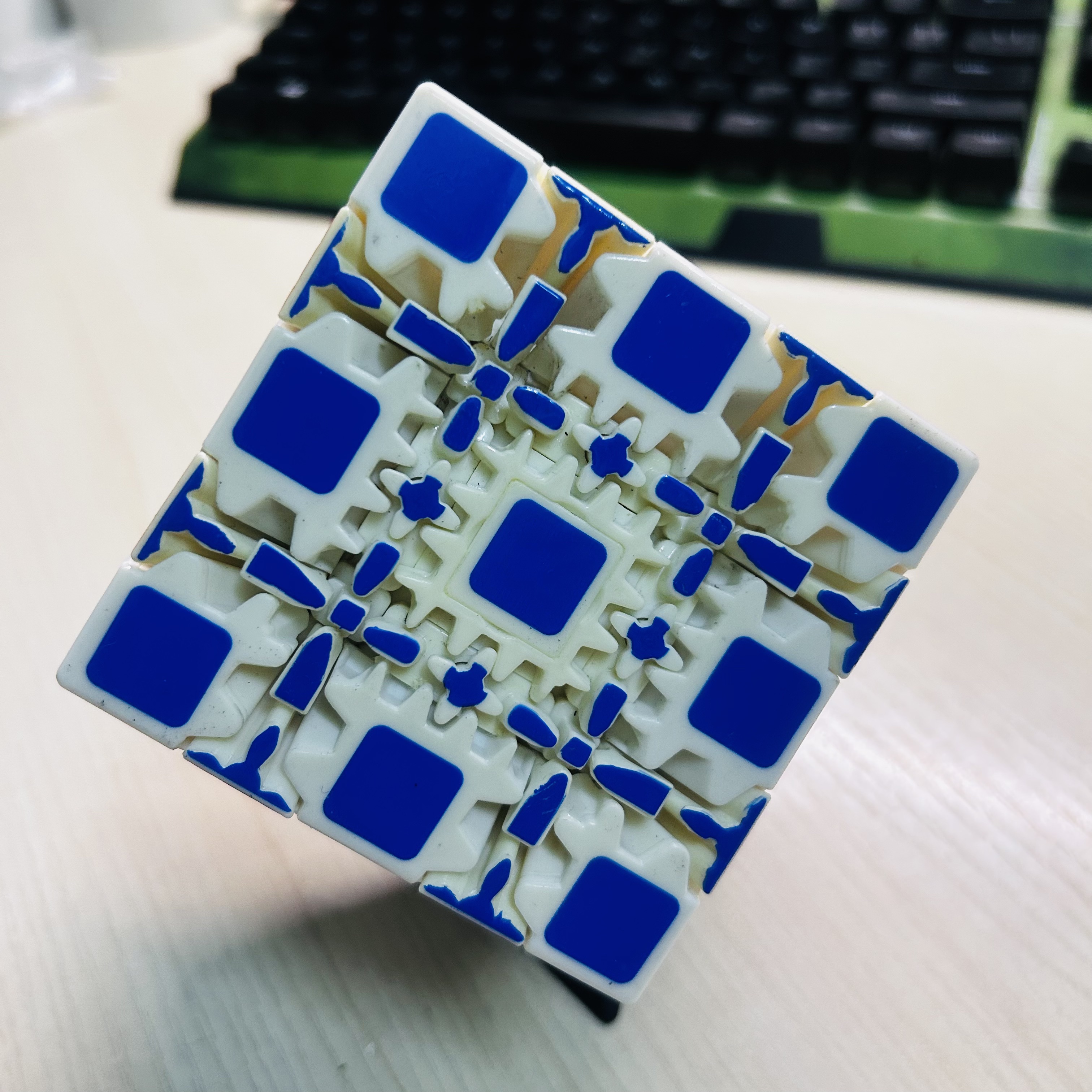 Collection Cube 5x5 Gear Cube  - مراجعة Puzzle Blank White وسعره
