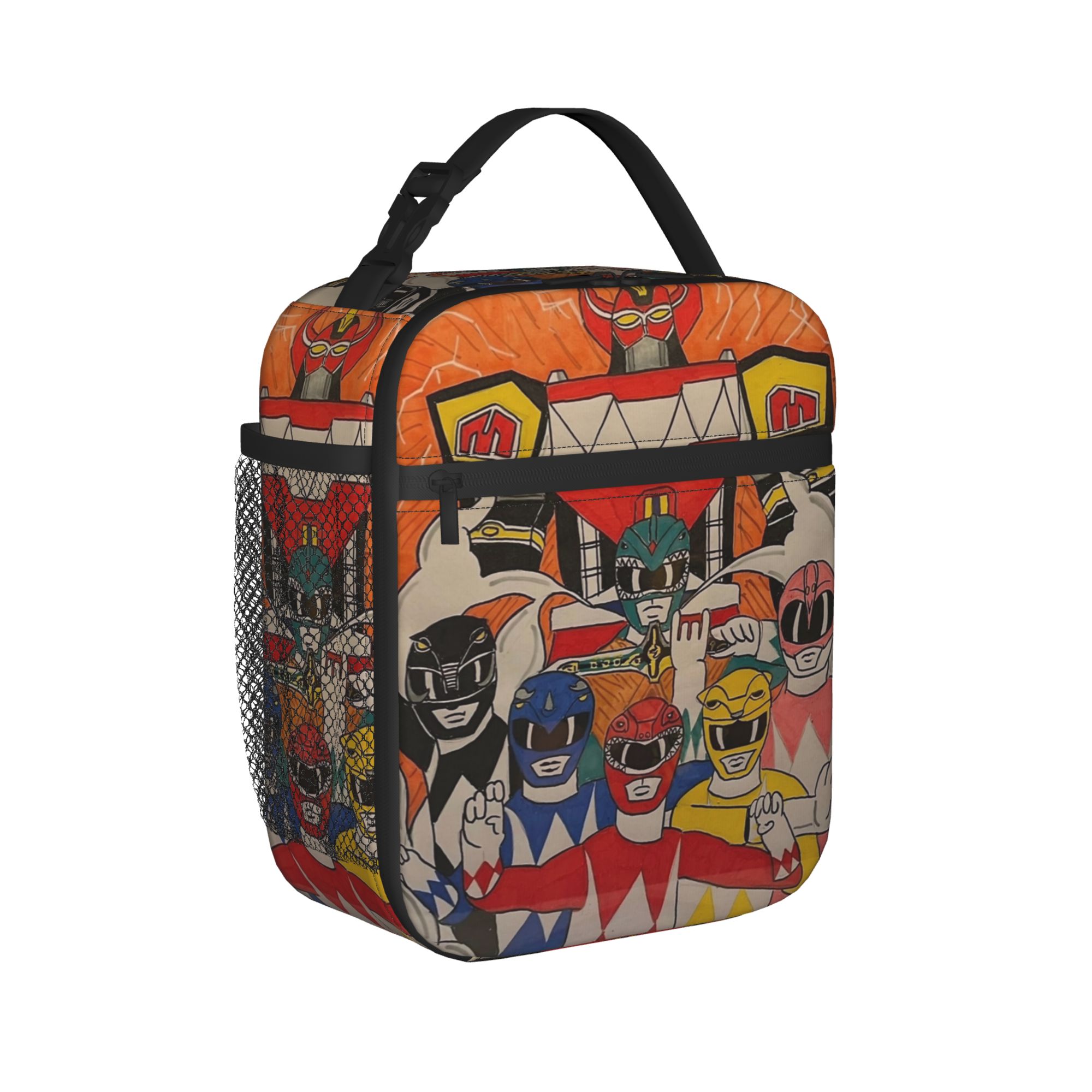 Power Rangers and Megazord Art - مراجعة Tote Bag Sublimation وسعره