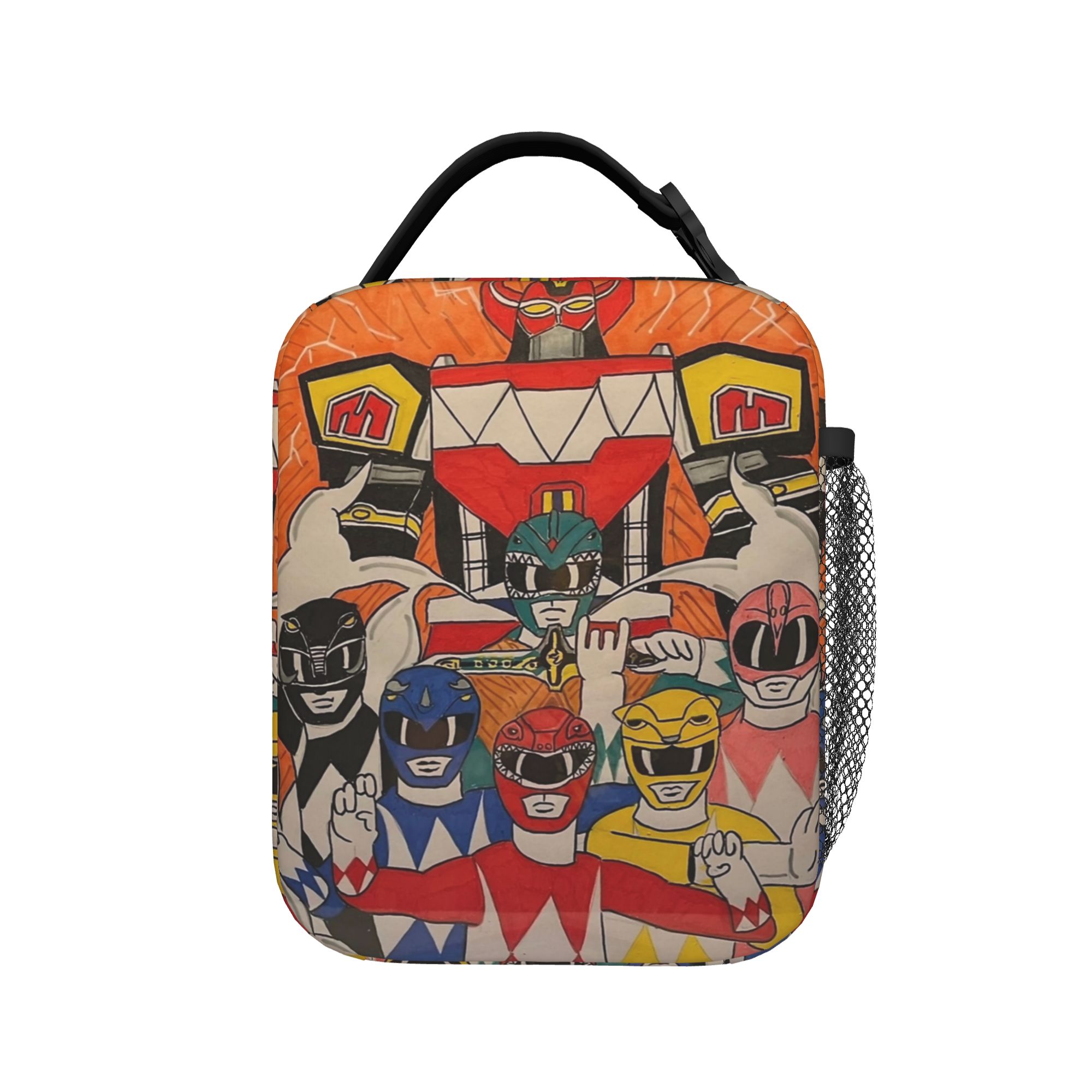 Power Rangers and Megazord Art - مراجعة Tote Bag Sublimation وسعره