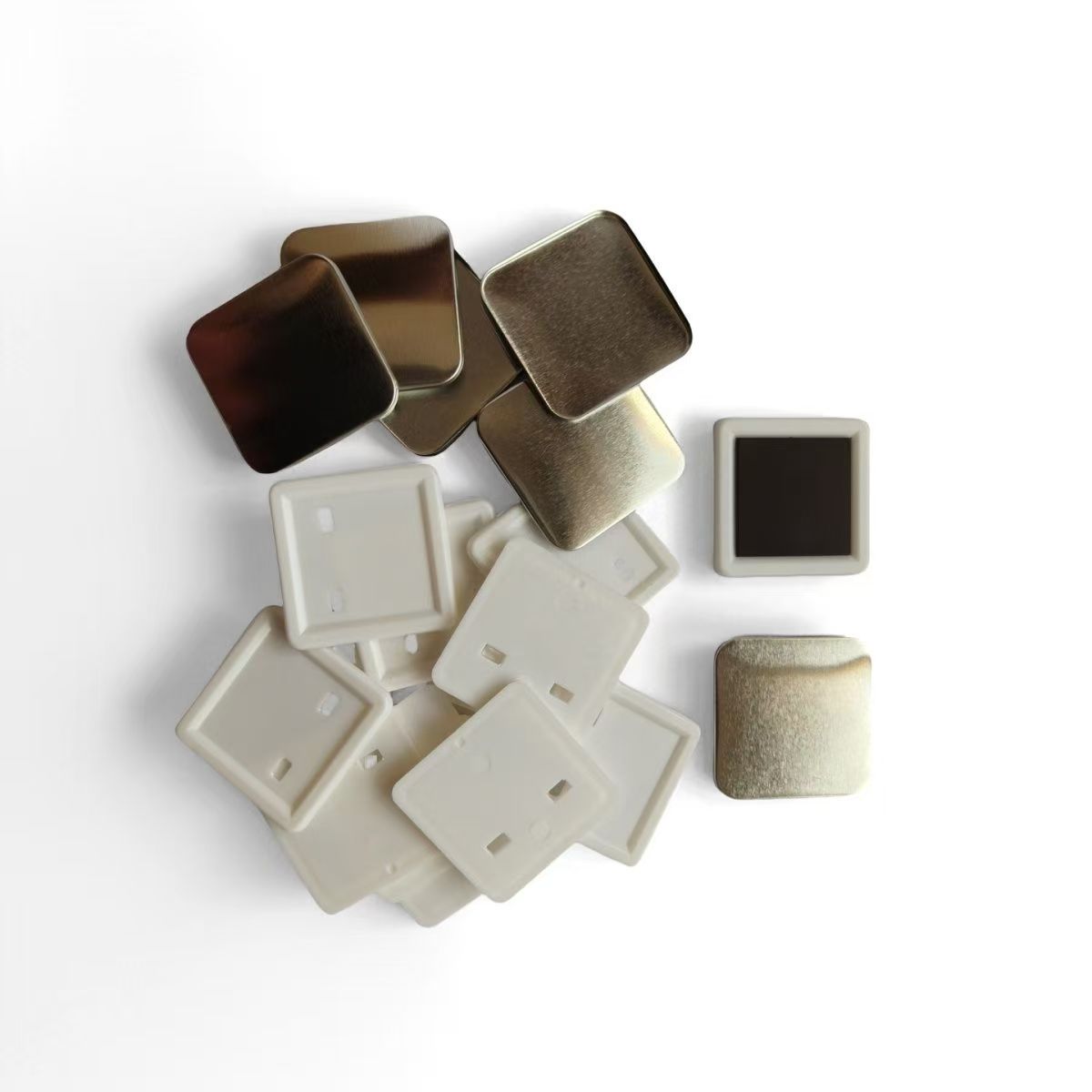 100pcs 50*50mm 2inch Square ma - مراجعة Button Badge Blank وسعره