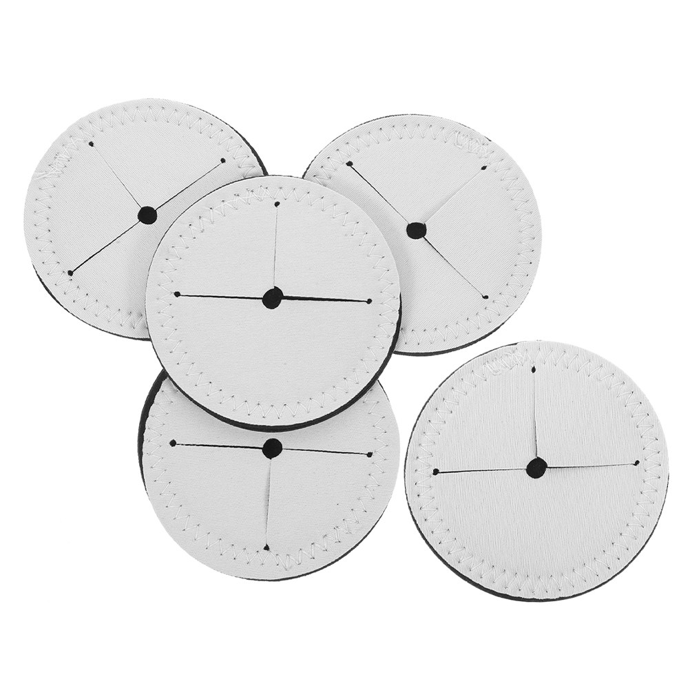 5Pcs White Round Blank Wine Gl - مراجعة Coaster Sublimation Blank وسعره