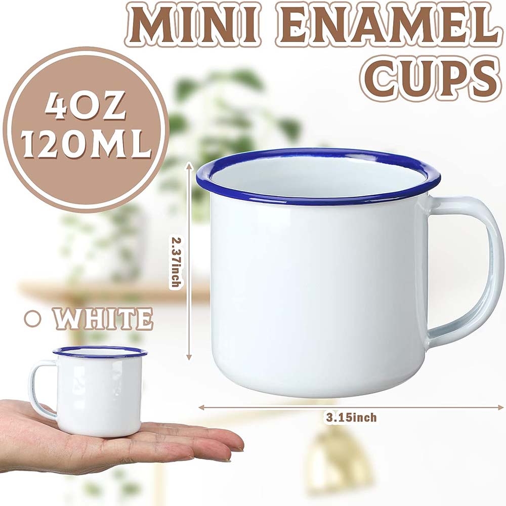 Mini Enamel Camping Coffee Mug - مراجعة Sublimation Mug White وسعره