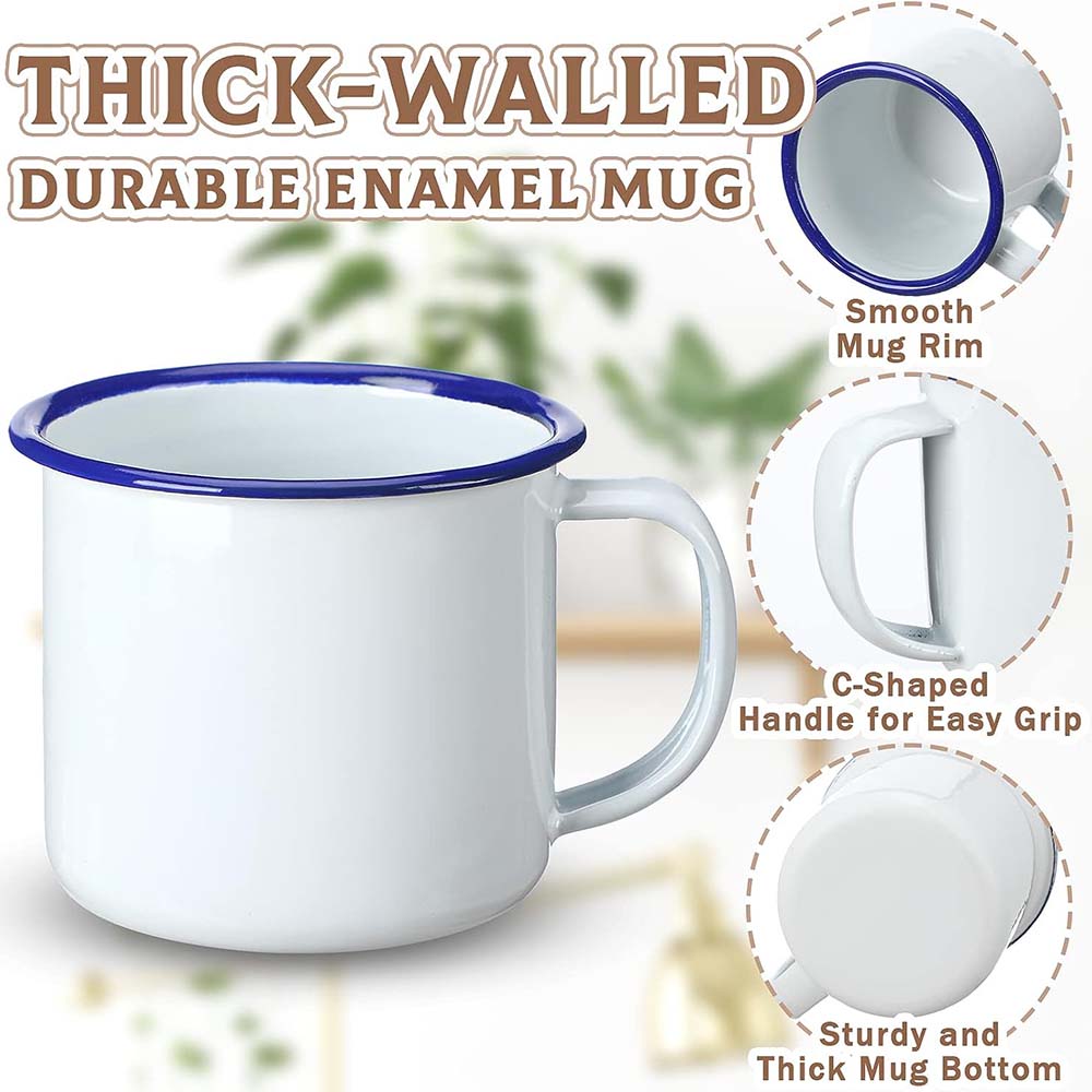 Mini Enamel Camping Coffee Mug - مراجعة Sublimation Mug White وسعره